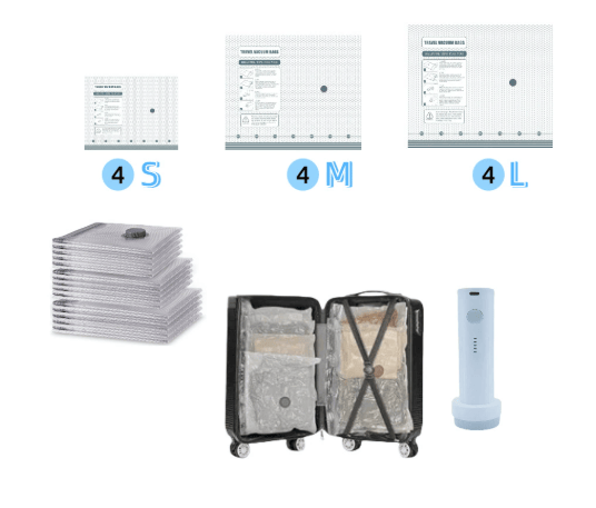 NantSpider™ Cordless Vacuum Compression Kit – Save Up To 80% Space