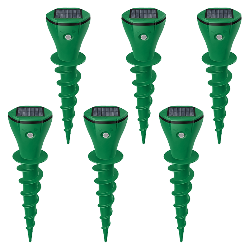 🌸Hot Sale 50% OFF☘️Solar Powered Waterproof Screw Mole Repellent (OFFER)