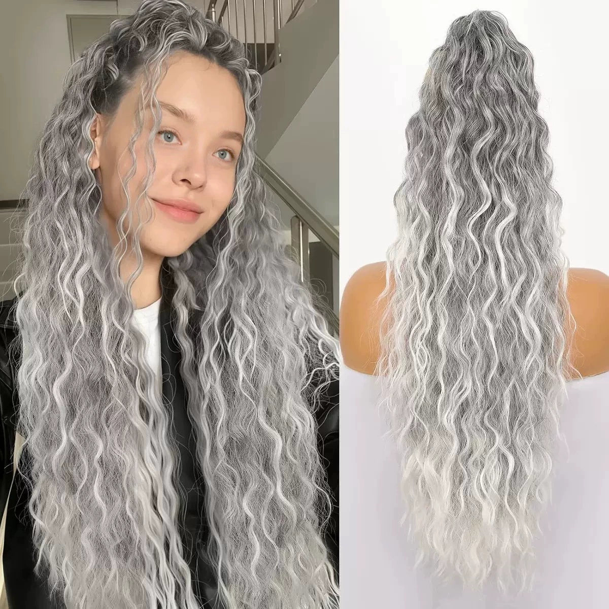 ❤️🔥2026 NEW IN ❤️🔥 NantSpider™ Curly Wavy Frizzy Hair Extension with Ponytail