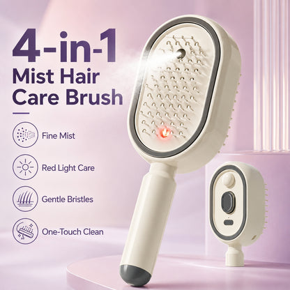 ✨ 50% OFF! NantSpider™ Mist Hair Smoothing Brush With Red Light Care