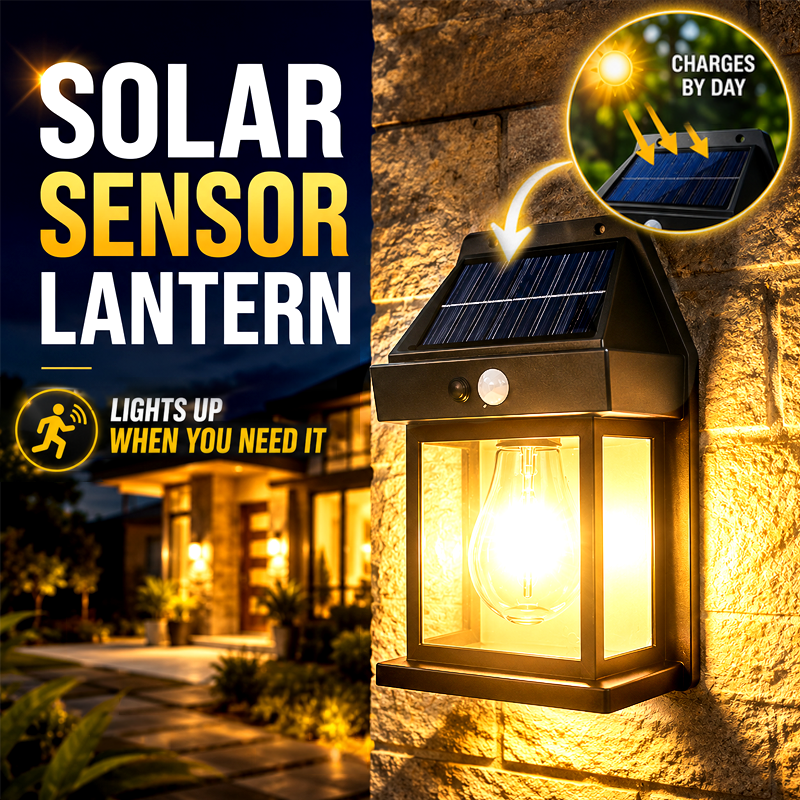 💡Solar Motion Sensor Wall Light – Brighten Your Porch, Garage & Backyard Without Wiring