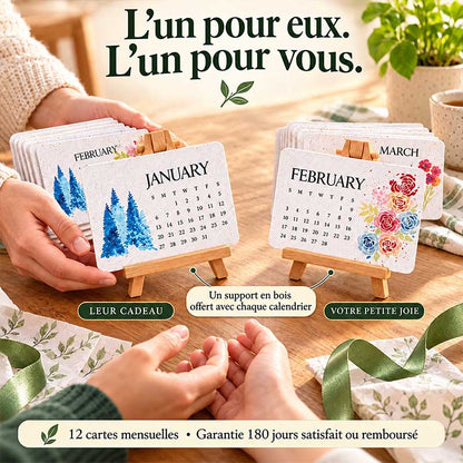 🌱🎁🇫🇷 Calendrier à planter 2027 – Utilisez-le. Plantez-le. Regardez-le pousser.