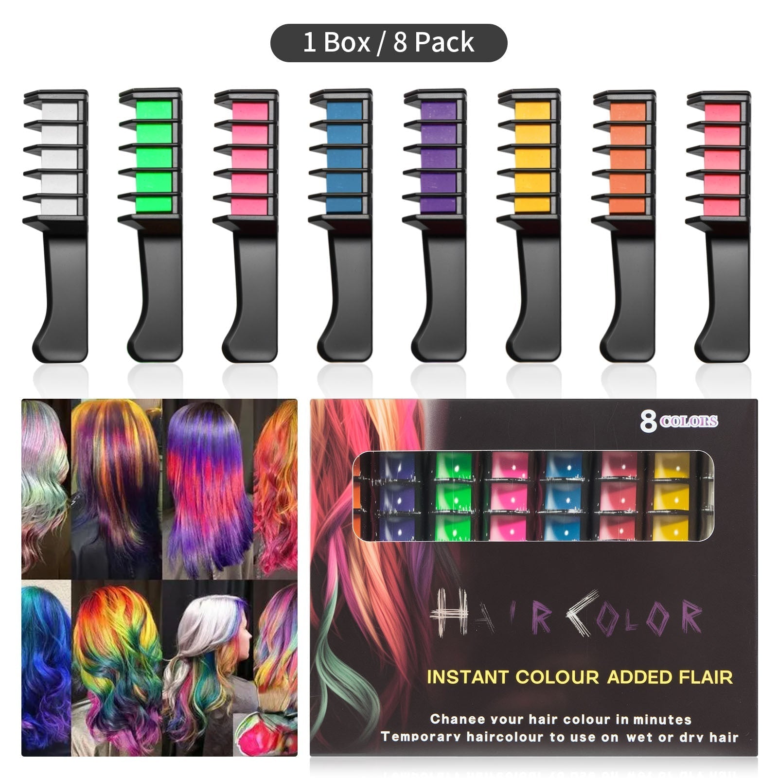 8 color set
