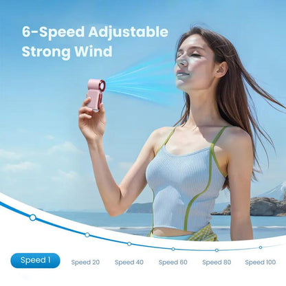 NantSpider™ Pocket-Sized Mini Jet Fan – 100-Speed Turbo Cooling
