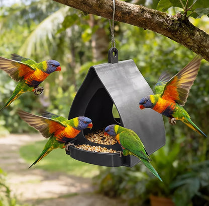 🪵NantSpider™ Hanging Bird Feeder for Garden with Roof🐦