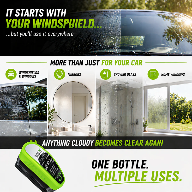 NantSpider™ Multi-Surface Glass Cleaner — Remove Oil Film & Restore Clarity Instantly