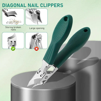 NantSpider™ Eagle Beak Beveled Nail Clippers with Anti-Splash Design