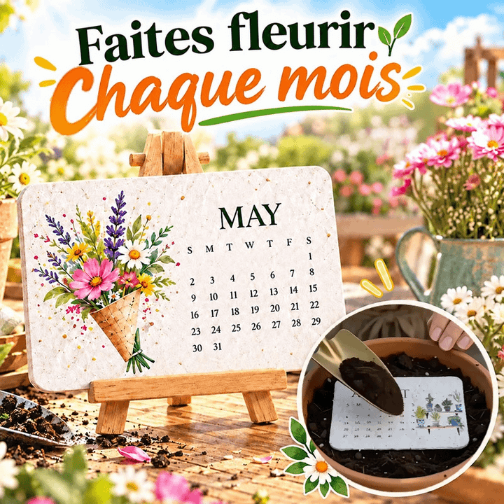 🌱 🇫🇷 Calendrier à planter 2027 – Utilisez-le. Plantez-le. Regardez-le pousser.