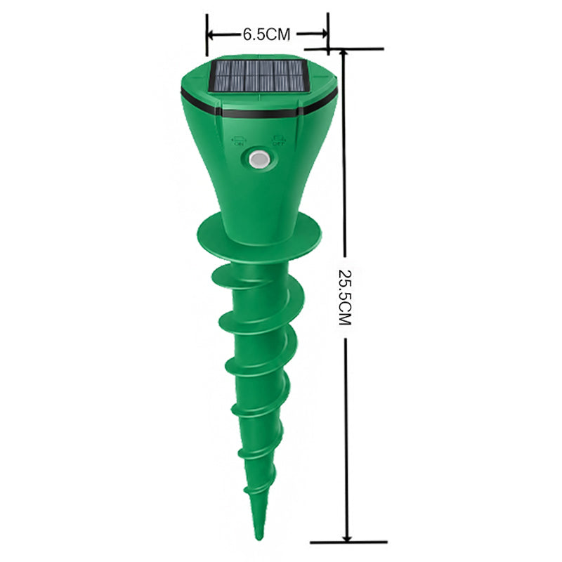 🌸Hot Sale 50% OFF☘️Solar Powered Waterproof Screw Mole Repellent (OFFER)