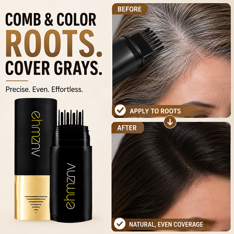 🔥 50% OFF! 🌿✨ NantSpider™ Instant Grey Hair Cover-Up Comb – Quick and natural touch-ups 💁‍♀️💫