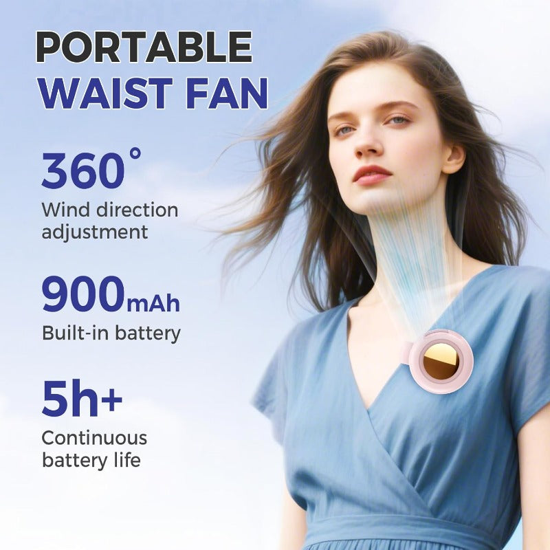 NantSpider™ Hands-Free Portable Clip-On Fan with 3 Speeds