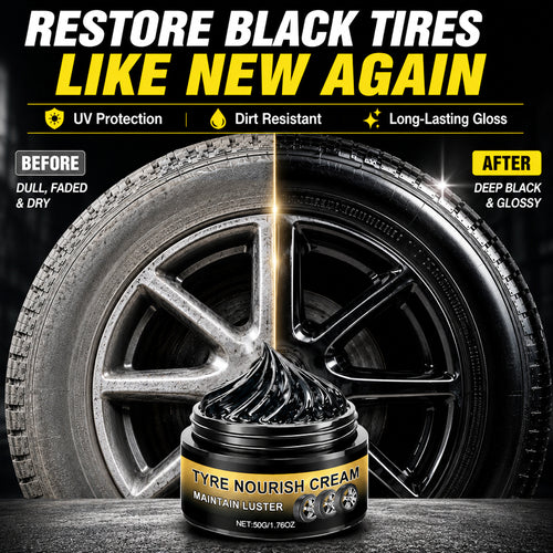 NantSpider™ Tire Shine Wax – Restore Deep Black Tires & Protect Against UV Damage