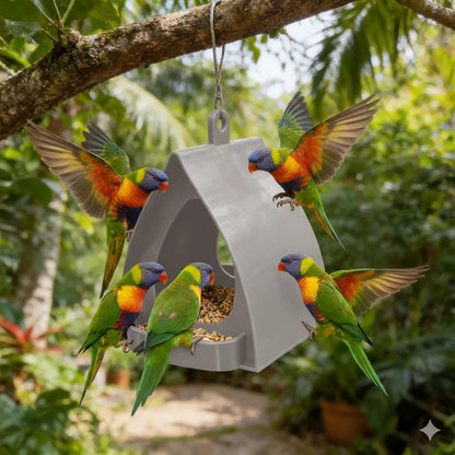 🪵NantSpider™ Hanging Bird Feeder for Garden with Roof🐦