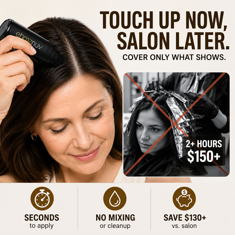 🔥 50% OFF! 🌿✨ NantSpider™ Instant Grey Hair Cover-Up Comb – Quick and natural touch-ups 💁‍♀️