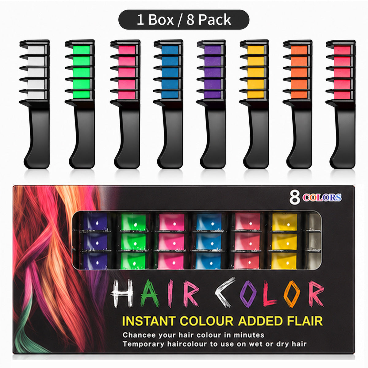 8 color set