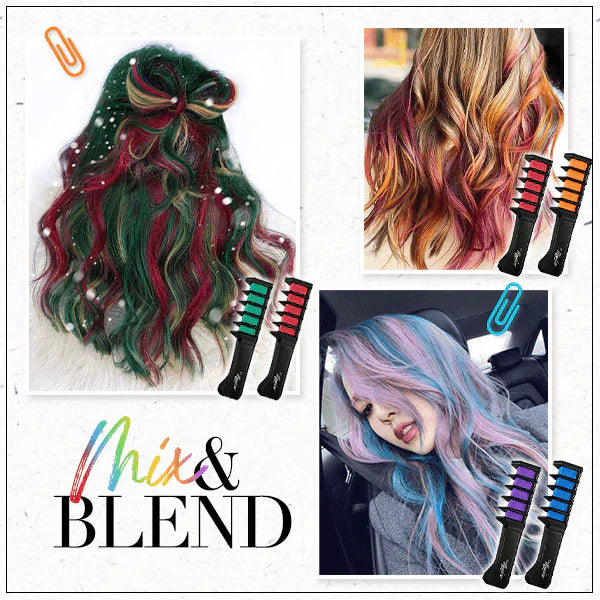 🎁Limited Time Discount🔥NantSpider™ Temporary Hair Dye Chalk Comb