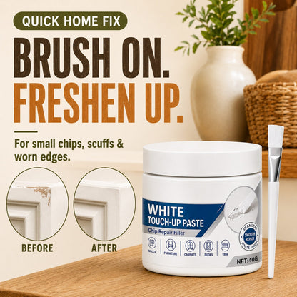 NantSpider™ White Furniture Touch-Up Paste with Brush