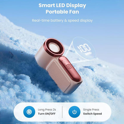 NantSpider™ Pocket-Sized Mini Jet Fan – 100-Speed Turbo Cooling