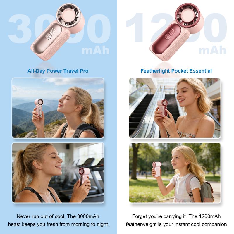 NantSpider™ Pocket-Sized Mini Jet Fan – 100-Speed Turbo Cooling