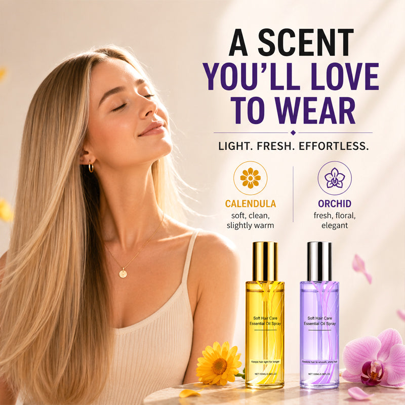 💞NantSpider™ Lightweight Hair Oil Spray – Smooth, Shiny Hair Without Greasy Buildup
