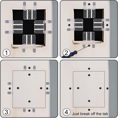 NantSpider™ DIY Drywall Repair Clips Kit - Fix Wall Holes Without Studs