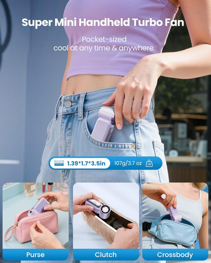 NantSpider™ Pocket-Sized Mini Jet Fan – 100-Speed Turbo Cooling