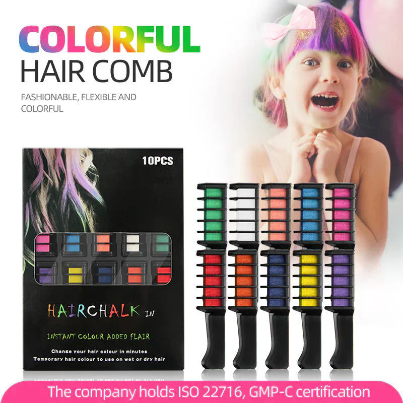 🎁Limited Time Discount🔥NantSpider™ Temporary Hair Dye Chalk Comb