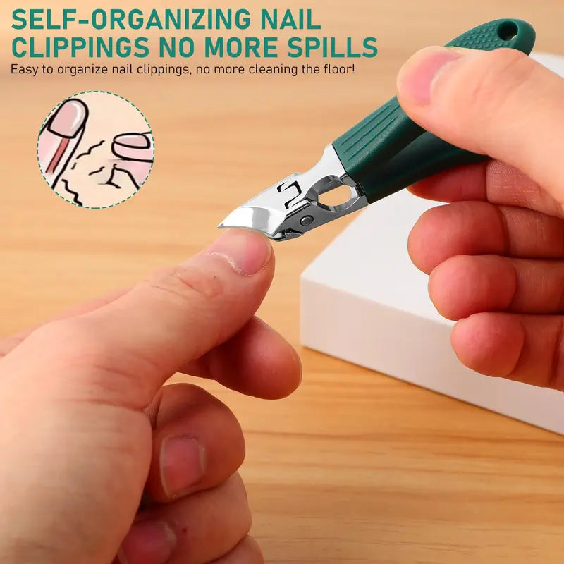 NantSpider™ Eagle Beak Beveled Nail Clippers with Anti-Splash Design