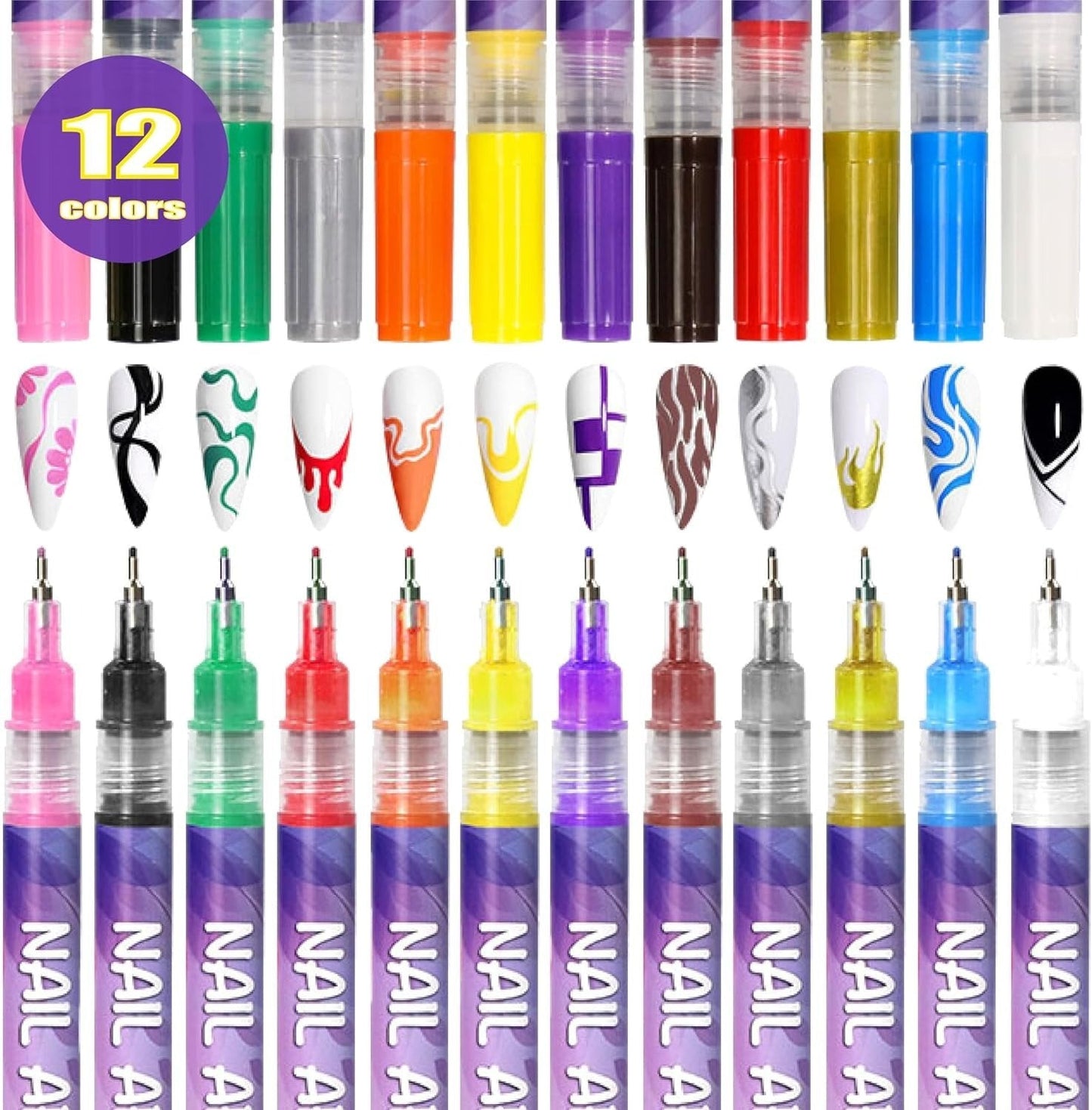 💅 NantSpider™ Salon-Style Nail Art Pen Set