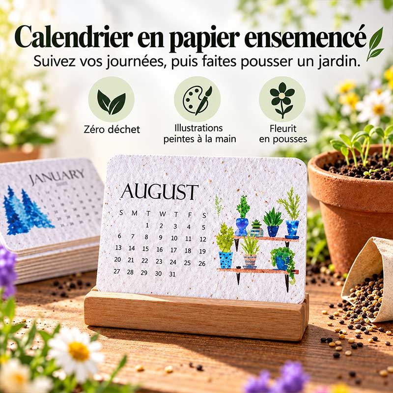 🌱 🇫🇷 Calendrier à planter 2027 – Utilisez-le. Plantez-le. Regardez-le pousser.🅱️