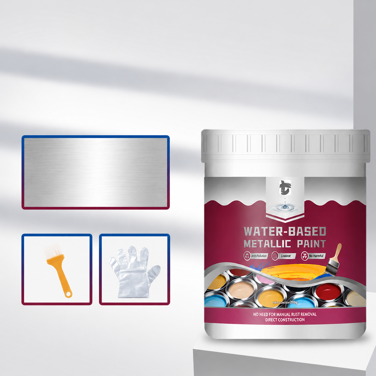 Rust Converter Metallic Paint