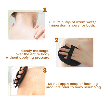 Soft Silicone Shower Scrubber – Gentle Exfoliating Body Brush