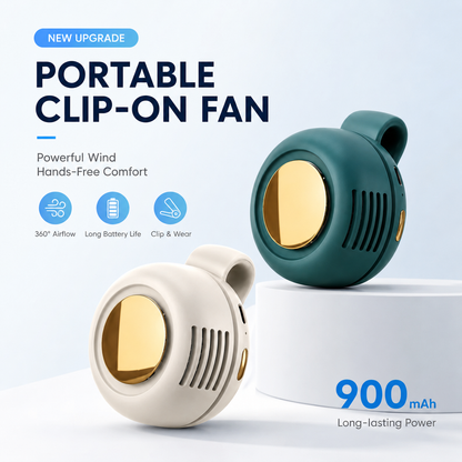 NantSpider™ Hands-Free Portable Clip-On Fan with 3 Speeds