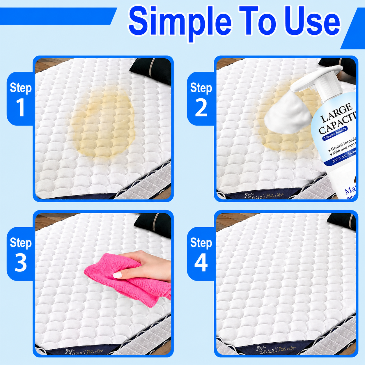🎉Hot Sale 50% OFF🎉 NantSpider™ Deep Foam Mattress Cleaner