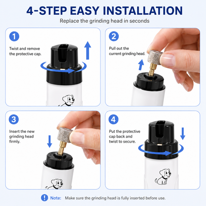 NantSpider™ Quiet LED Pet Nail Grinder