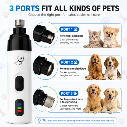 NantSpider™ Quiet LED Pet Nail Grinder