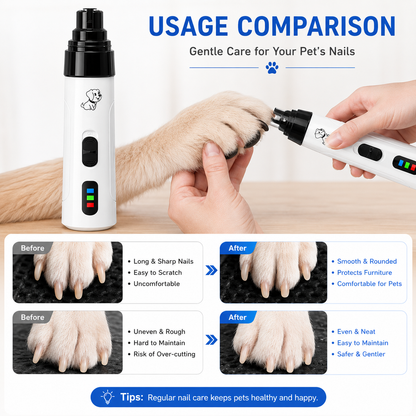 NantSpider™ Quiet LED Pet Nail Grinder