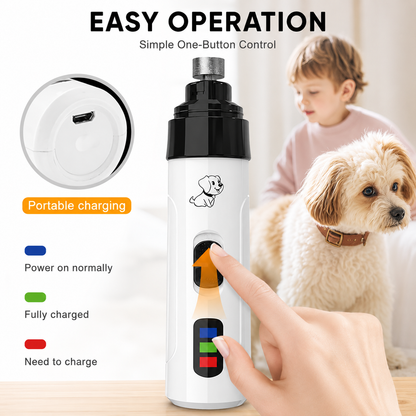 NantSpider™ Quiet LED Pet Nail Grinder