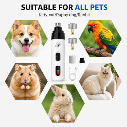 NantSpider™ Quiet LED Pet Nail Grinder