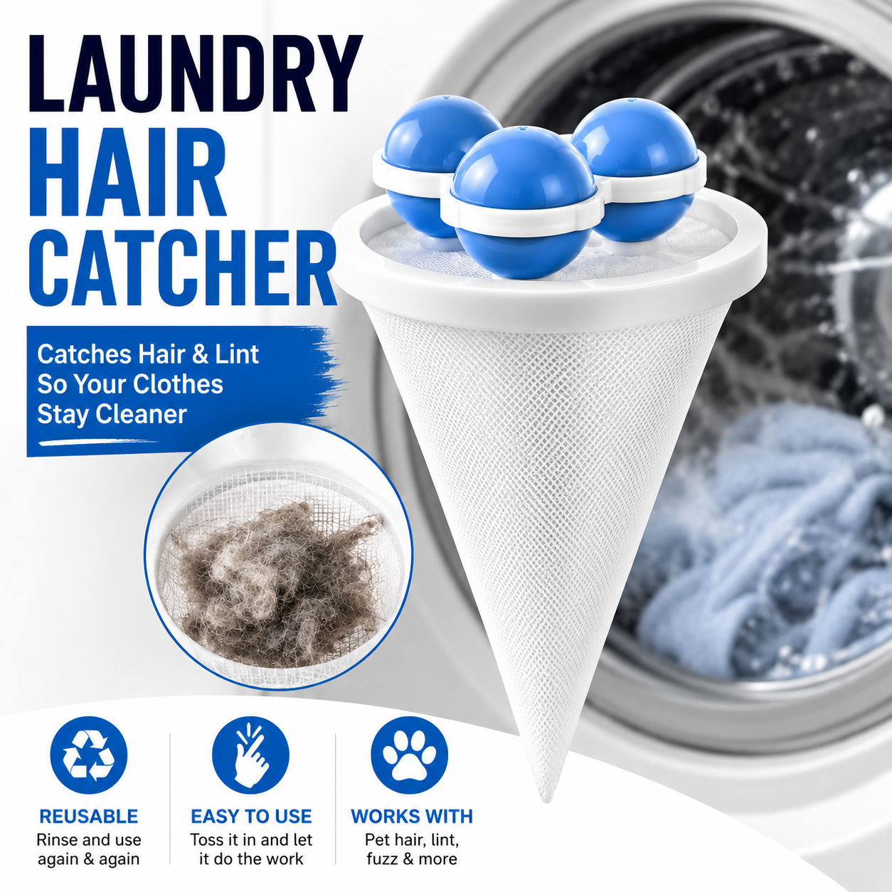 NantSpider™ Laundry Hair Catcher