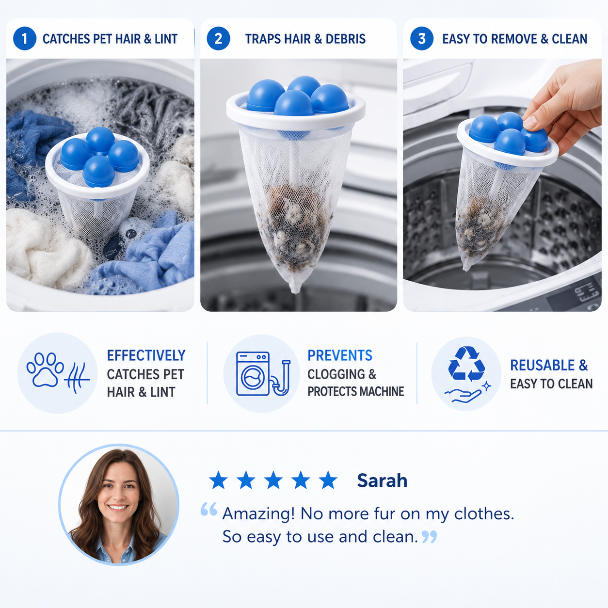 NantSpider™ Laundry Hair Catcher