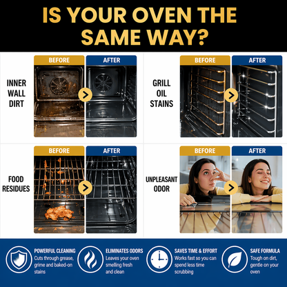 No-Scrub Oven & Grill Cleaner for Stubborn Grease & Burnt Residue (Offer)