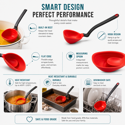 5-In-1 Fold-Flat Smart Ladle