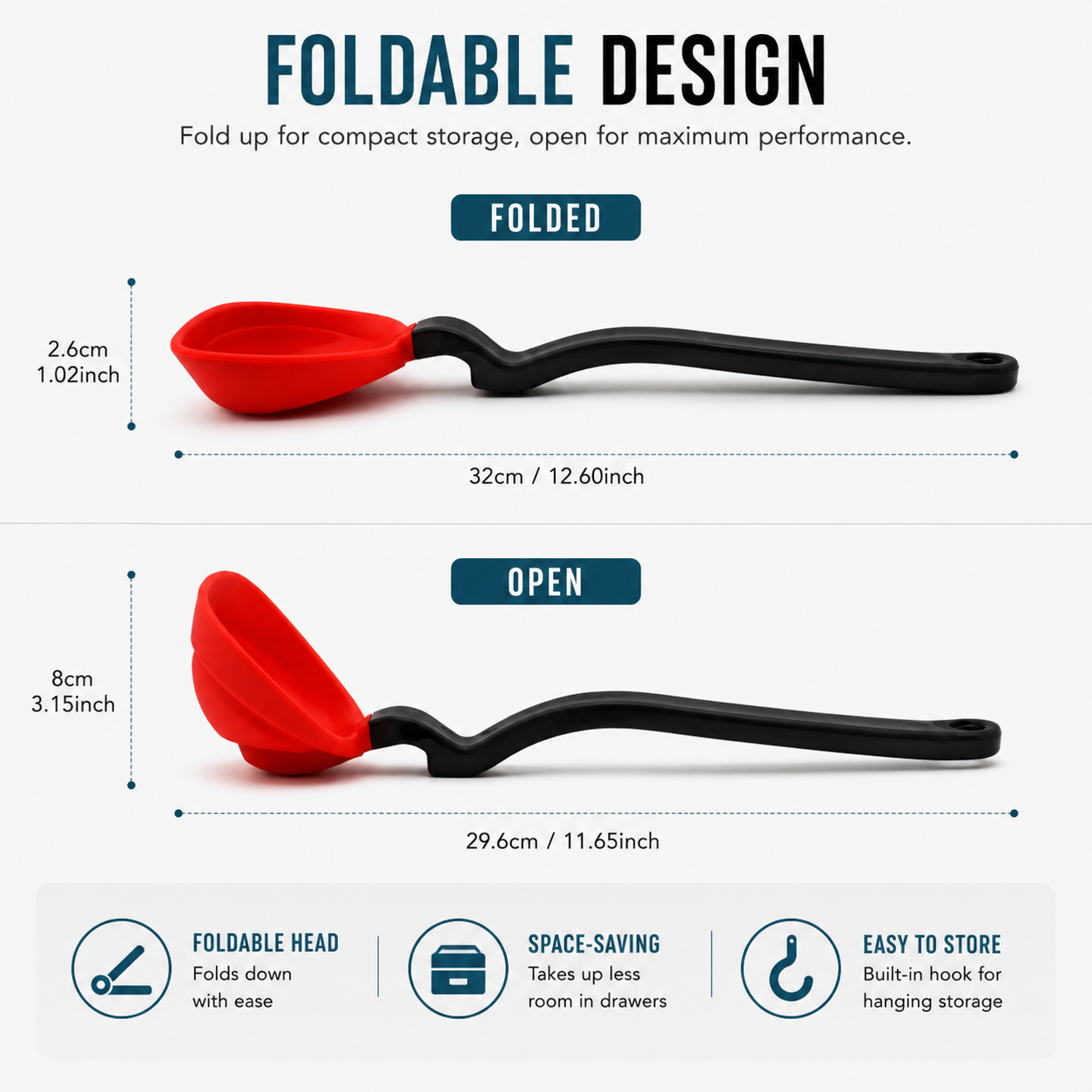 5-In-1 Fold-Flat Smart Ladle