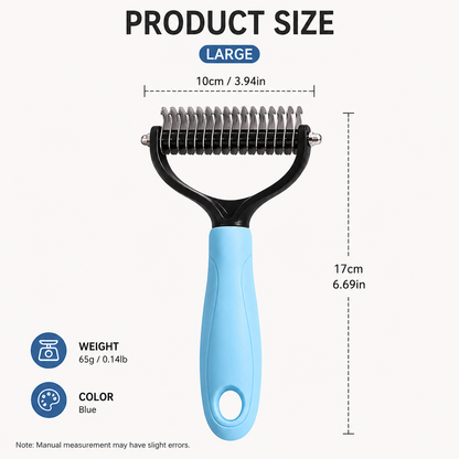 2-In-1 Double-Sided Pet Dematting Brush
