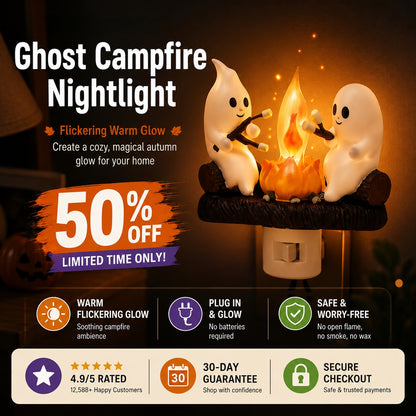 🎃 Ghost Campfire Halloween Night Light – Create A Cozy Magical Autumn Glow For Your Home-Last Day Sale-50% OFF🔥