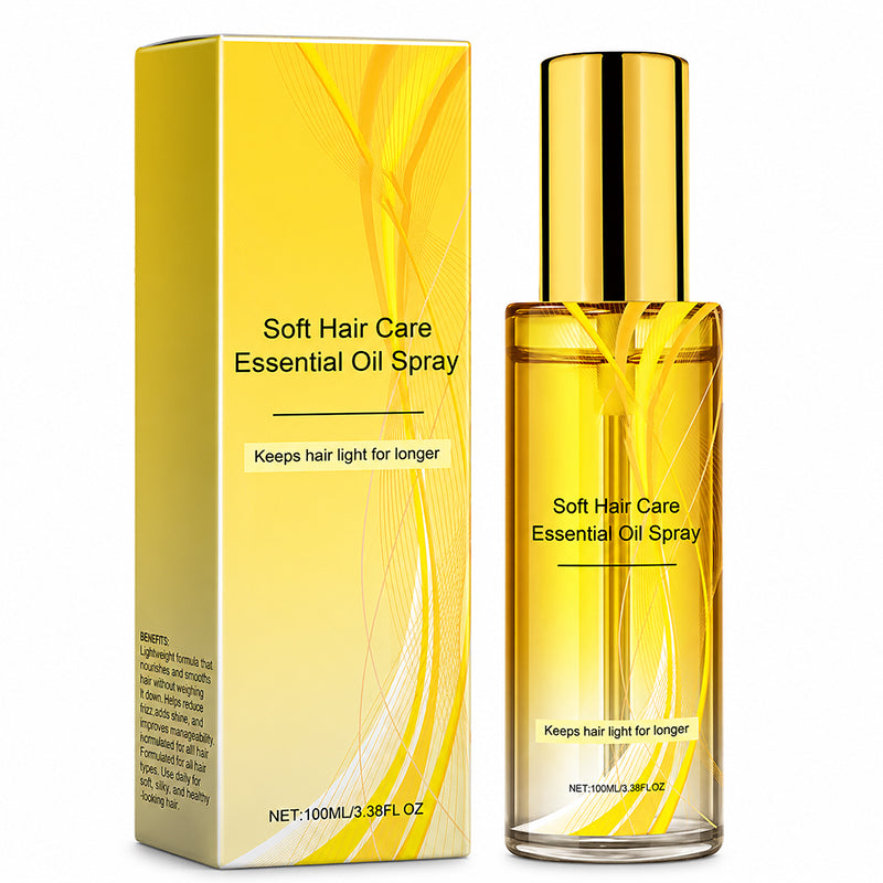 💞NantSpider™ Lightweight Hair Oil Spray – Smooth, Shiny Hair Without Greasy Buildup