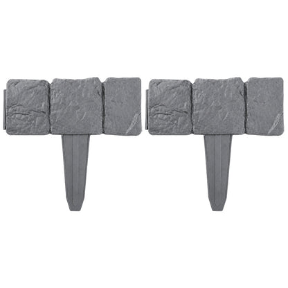 🌿✨ Stone-Look Edging Fence - Garden Edges That Stay Clean🏡♻️