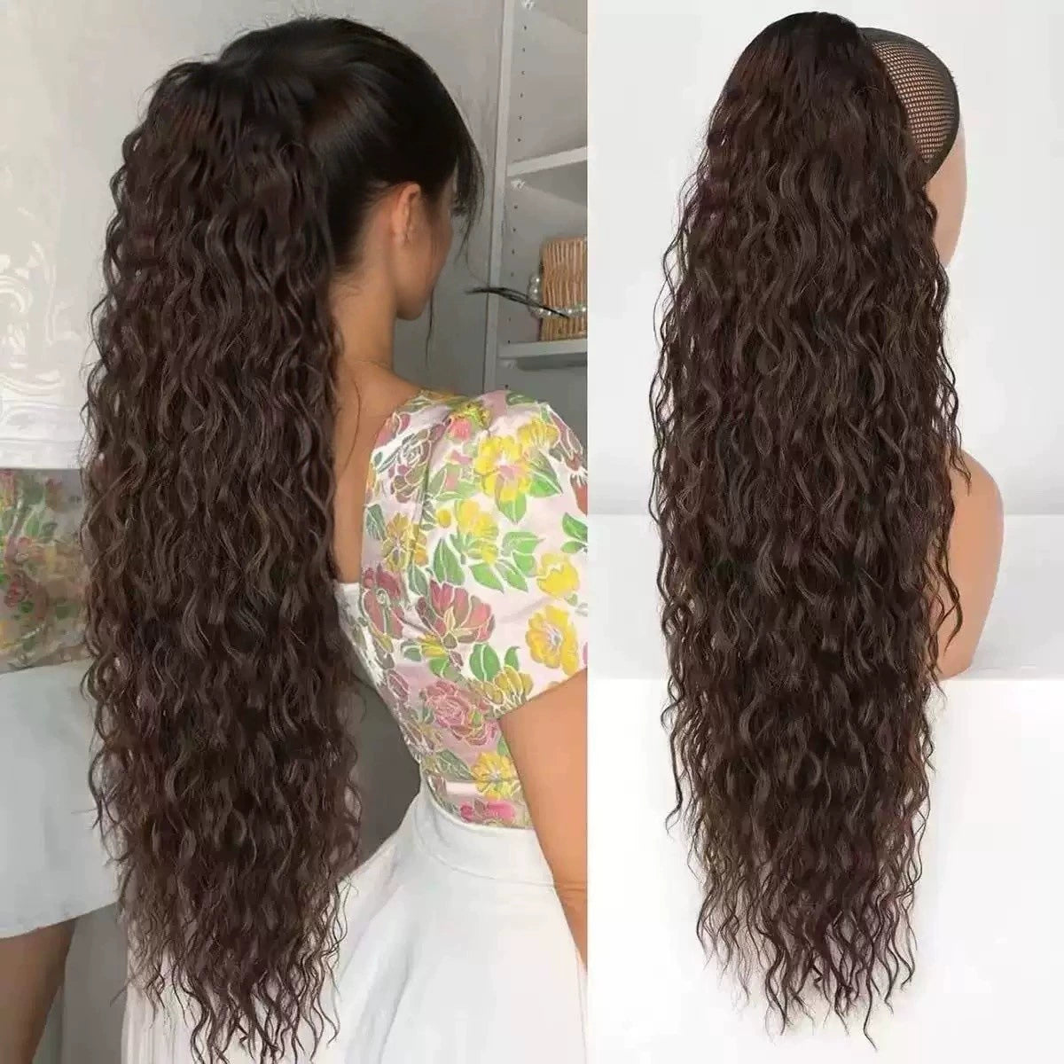 ❤️‍🔥2026 NEW IN ❤️‍🔥 NantSpider™ Curly Wavy Frizzy Hair Extension with Ponytail