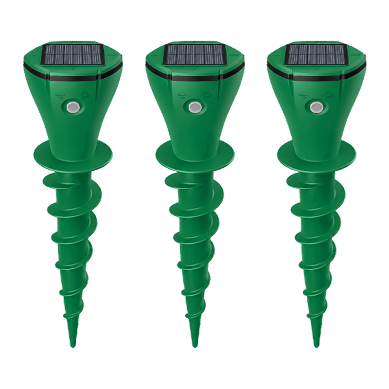🌸Hot Sale 50% OFF☘️Solar Powered Waterproof Screw Mole Repellent (OFFER)